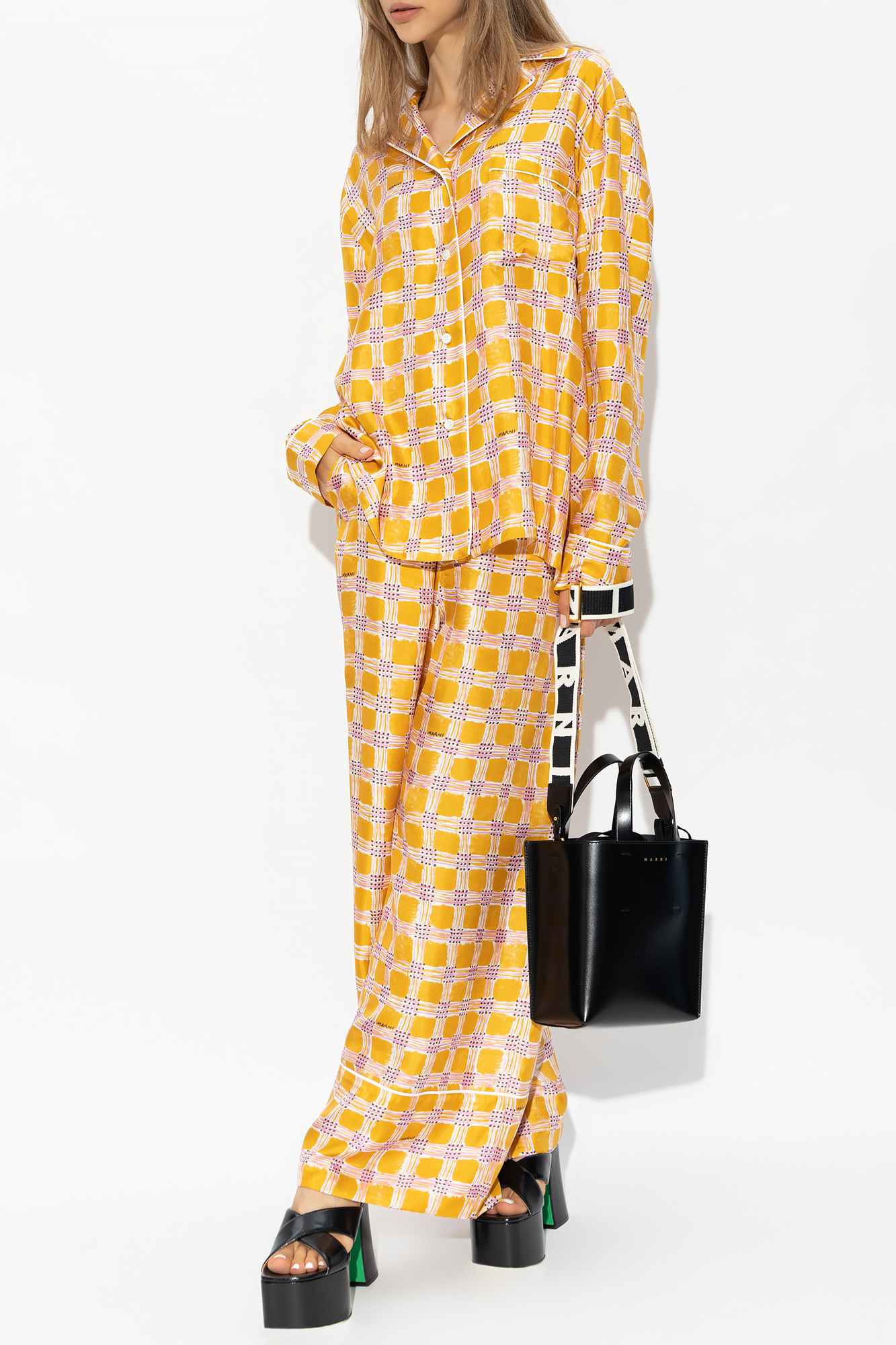 VIP【関税送料無料】希少 MARNI MULTICOLOUR TROUSERS VIP【関税送料無料】希少 MARNI COLORBLOCK WOOL TROUSERS